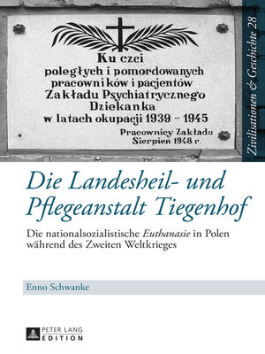 cover image of Die Landesheil- und Pflegeanstalt Tiegenhof